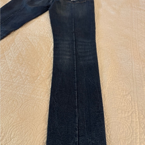Levi's Altered 711 Skinny Mid Rise Jeans in Dark Wash - Picture 6 of 14